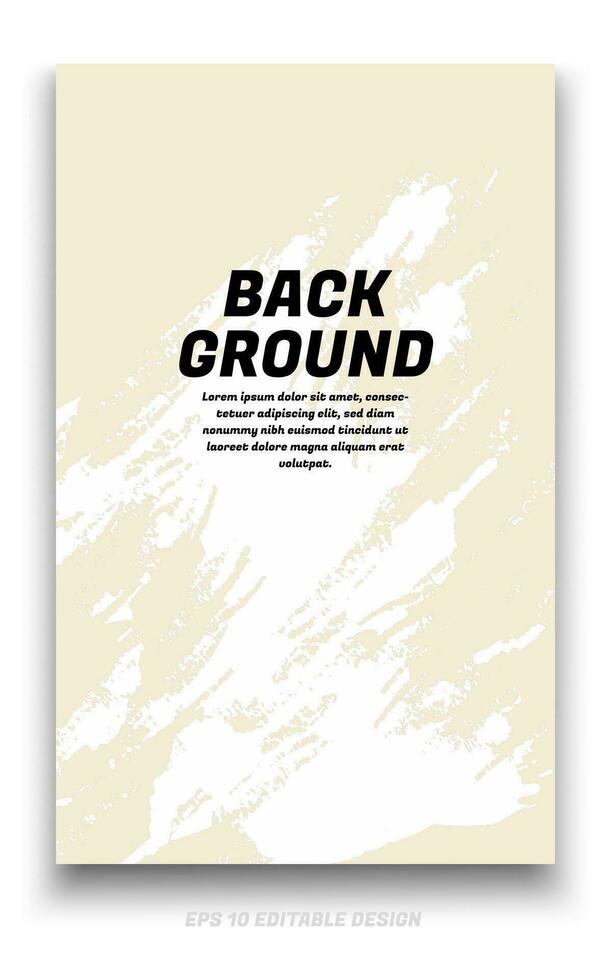 Abstract grunge background cover design with brush strokes concept. Design element for posters, magazines, book covers, brochure template, flyer, presentation. vector