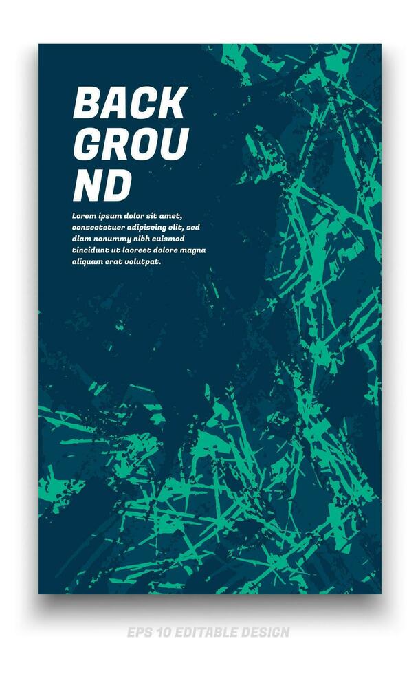 Abstract grunge background cover design with brush strokes concept. Design element for posters, magazines, book covers, brochure template, flyer, presentation. vector