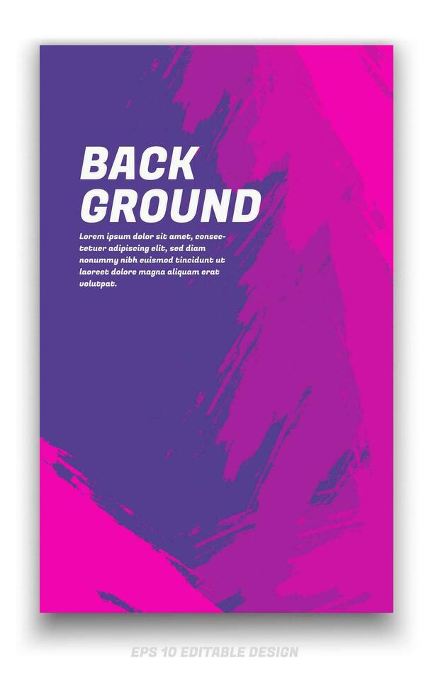 Abstract grunge background cover design with brush strokes concept. Design element for posters, magazines, book covers, brochure template, flyer, presentation. vector