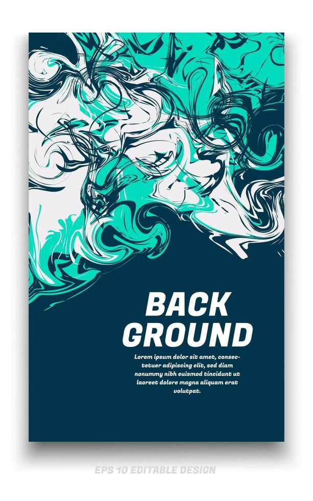 Abstract grunge background cover design with brush strokes concept. Design element for posters, magazines, book covers, brochure template, flyer, presentation. vector