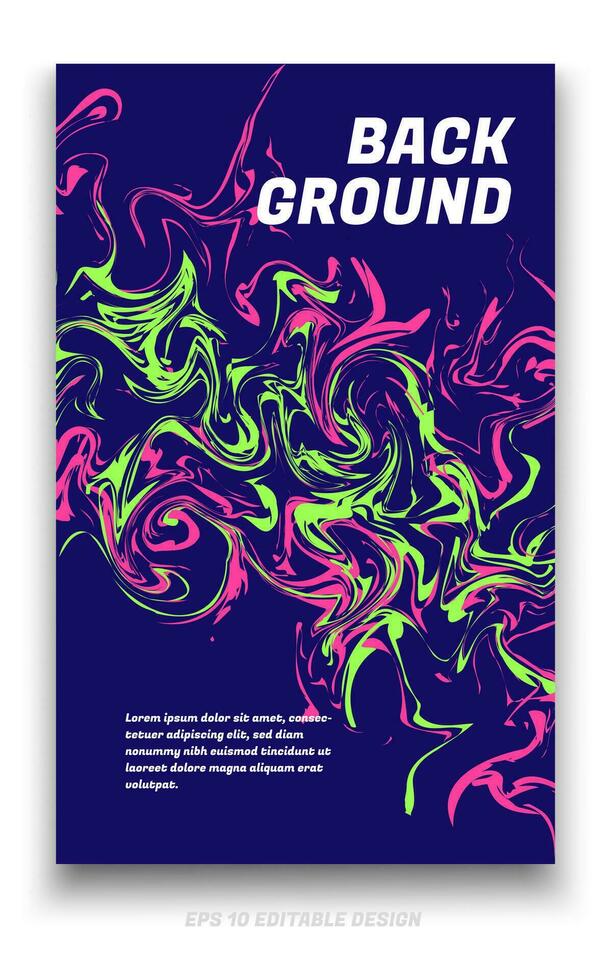 Abstract grunge background cover design with brush strokes concept. Design element for posters, magazines, book covers, brochure template, flyer, presentation. vector