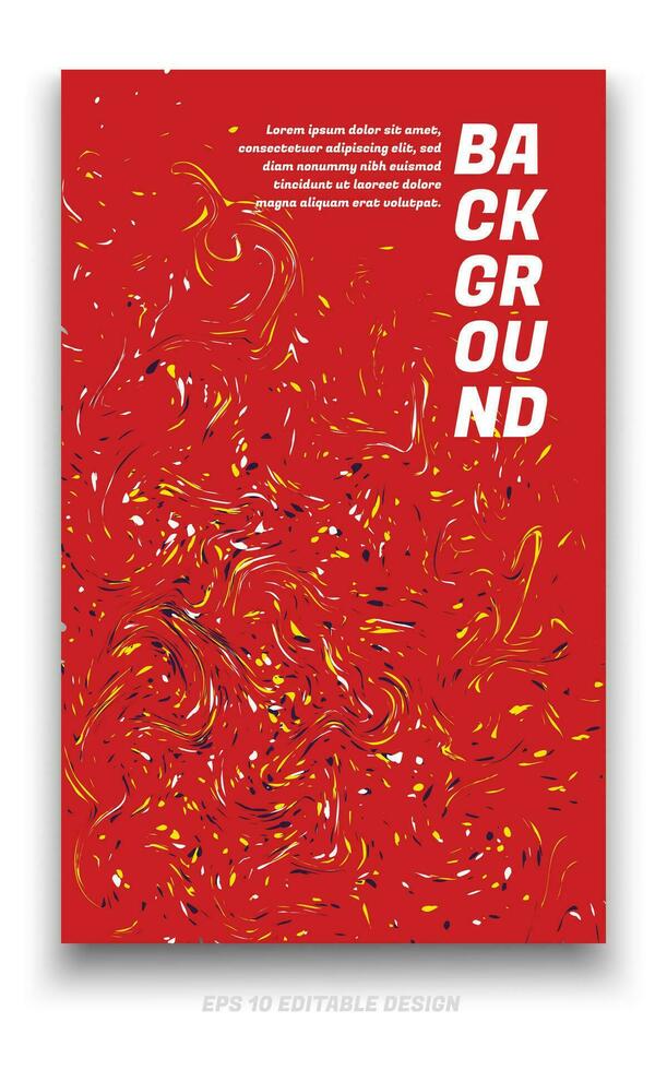 Abstract grunge background cover design with brush strokes concept. Design element for posters, magazines, book covers, brochure template, flyer, presentation. vector