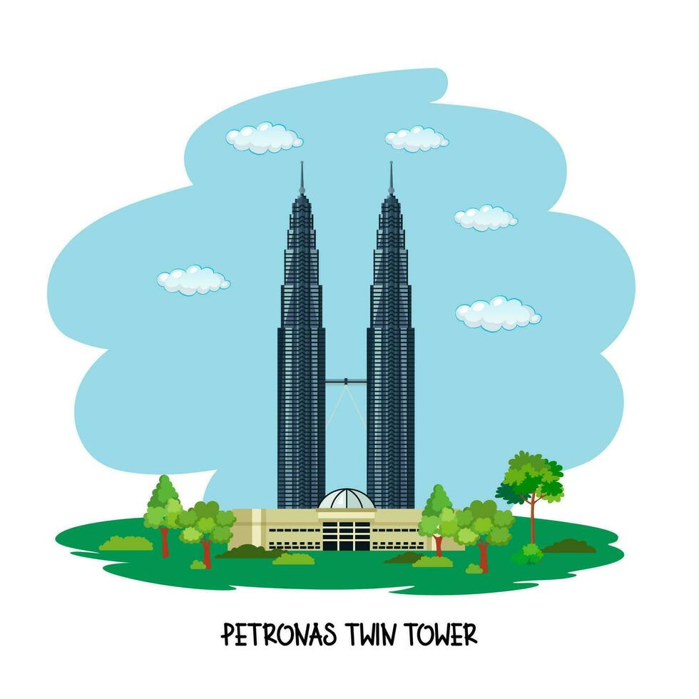 World remarkable landmarks, buildings and places vector