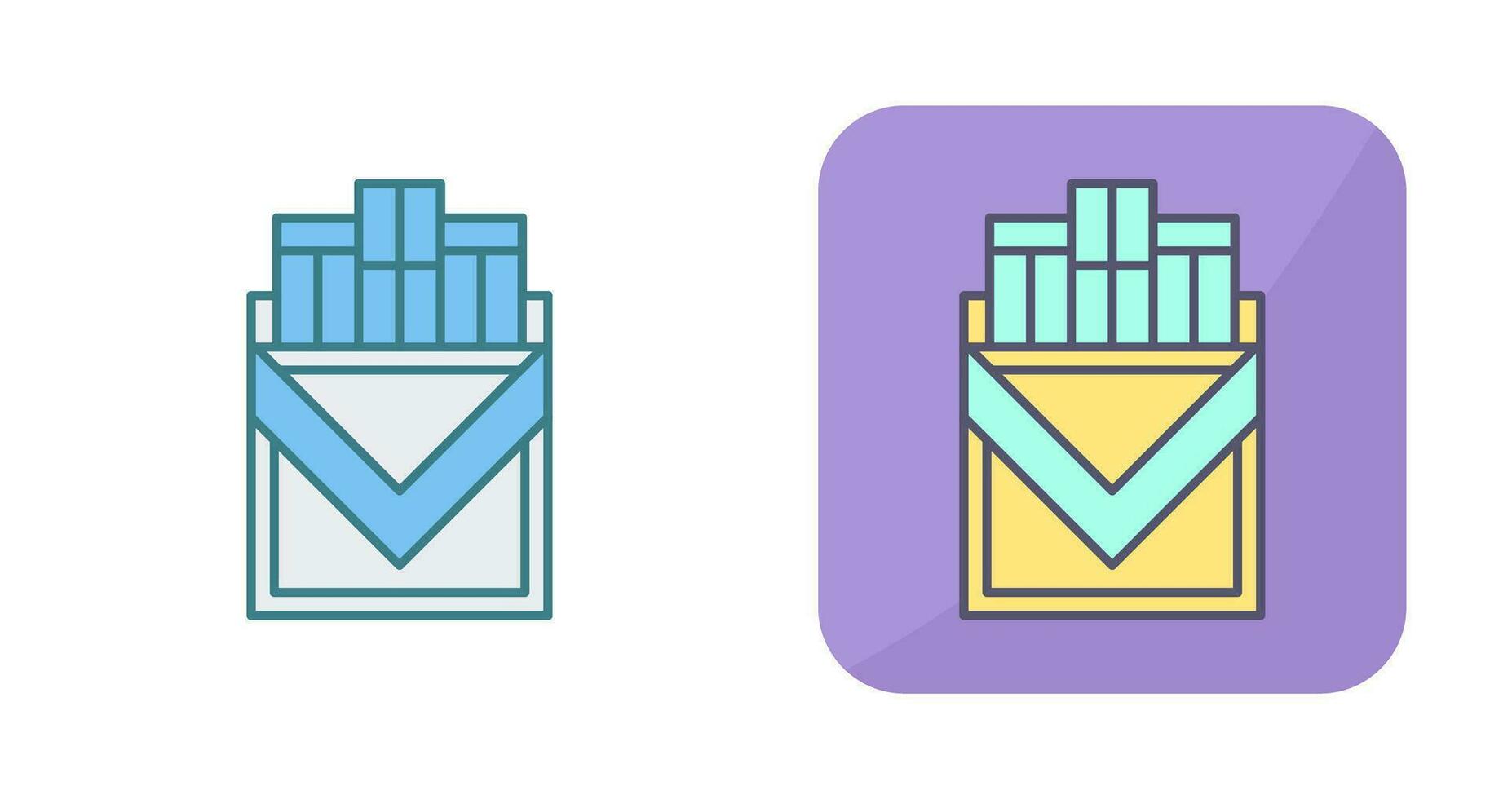 Cigarette Pack Vector Icon