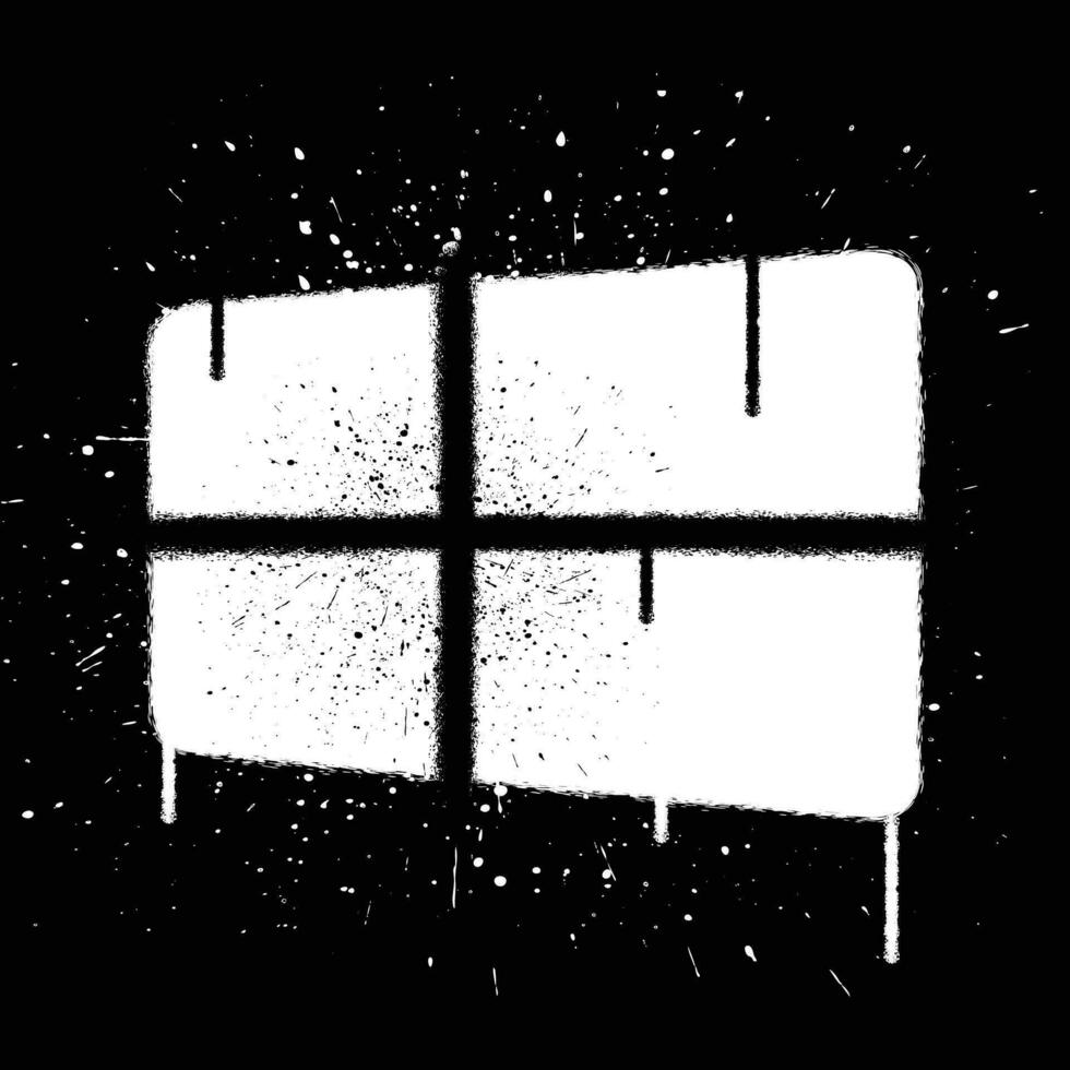 Vector graffiti spray paint ios isolated vector illustration 24776471