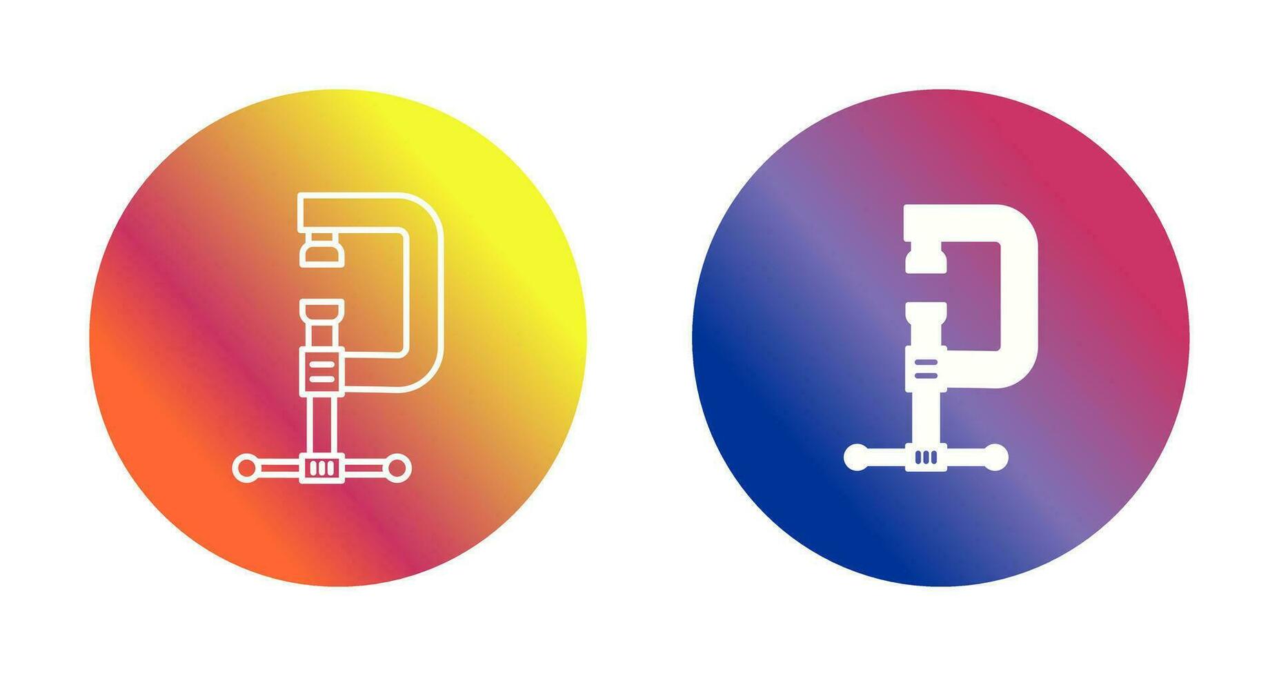Clamp Vector Icon
