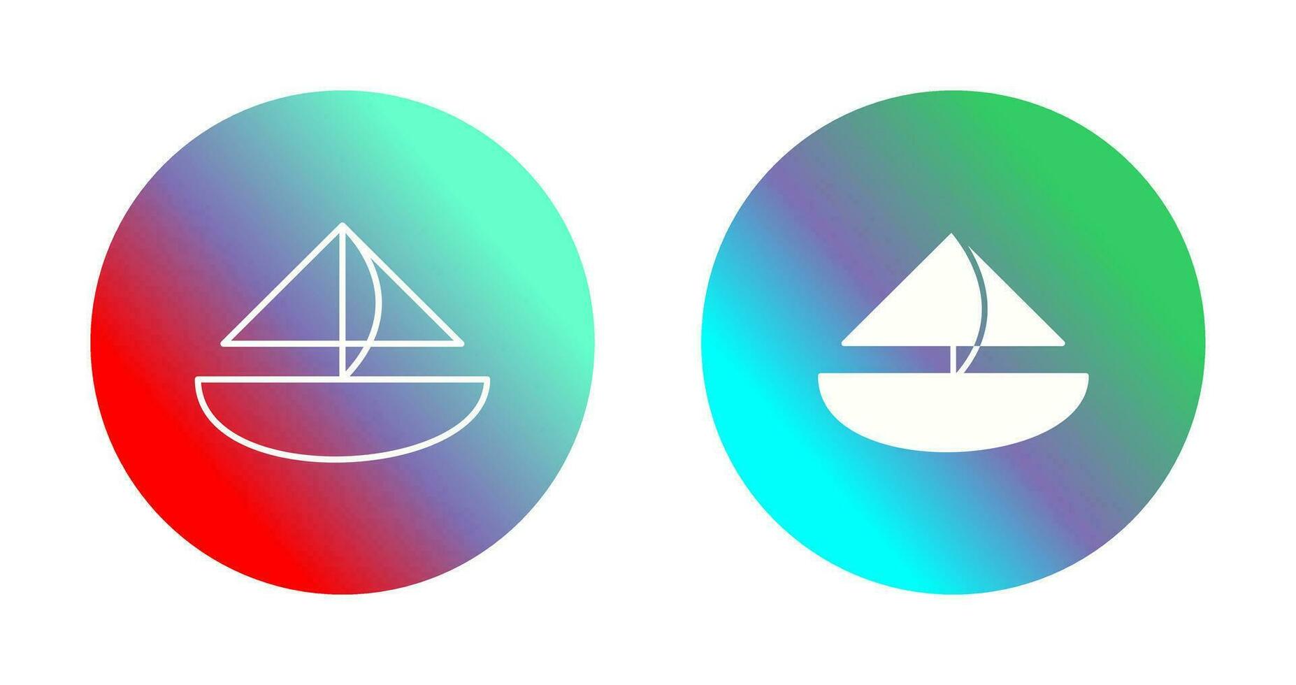 Small Yacht Vector Icon
