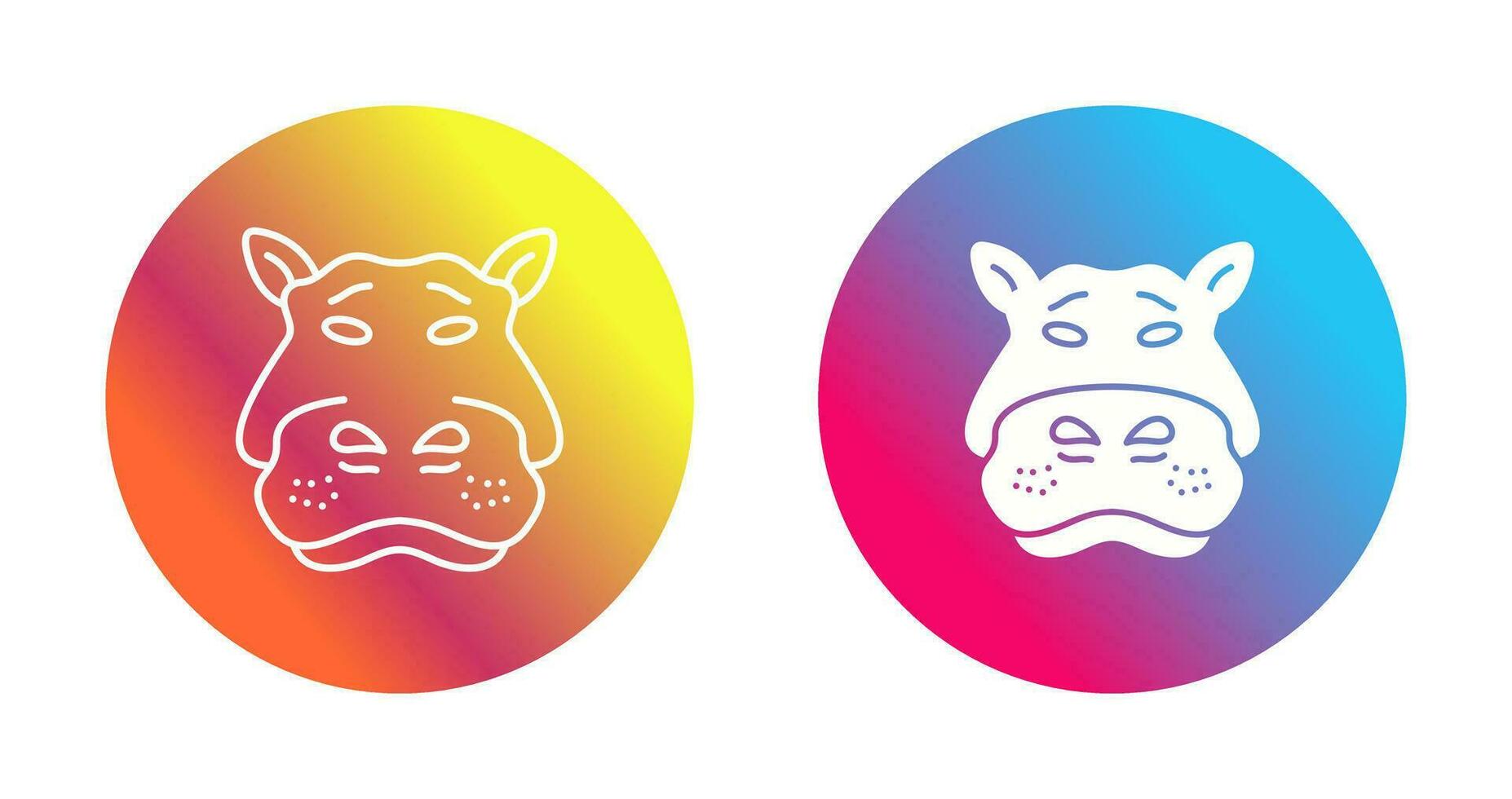 Hippo Vector Icon