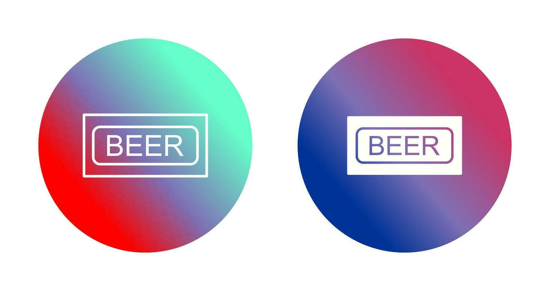 Beer Sign Vector Icon