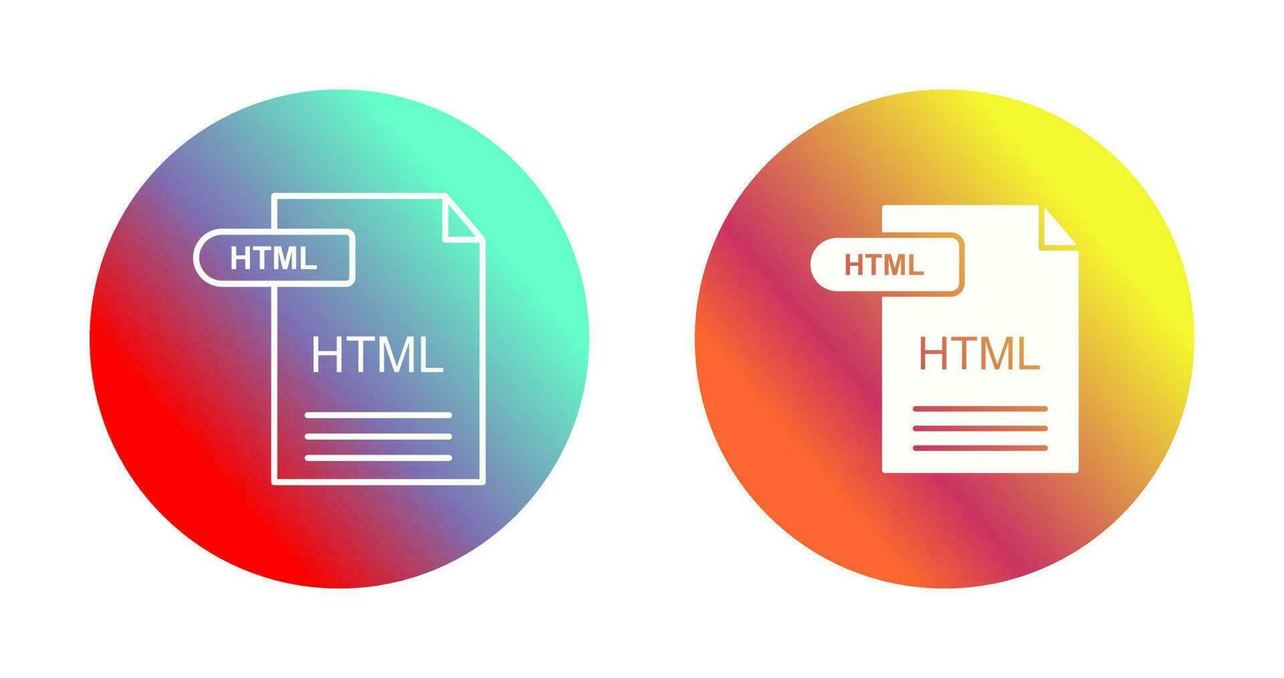 icono de vector html