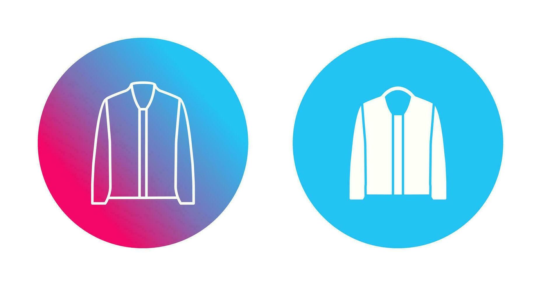 icono de vector de chaqueta