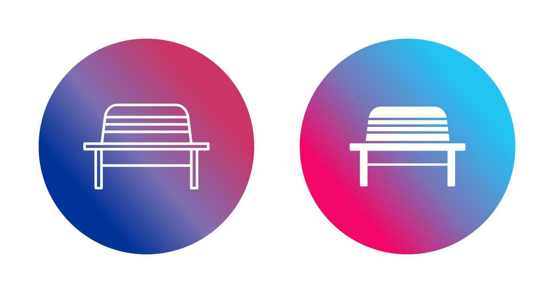 Garden Bench Vector Icon