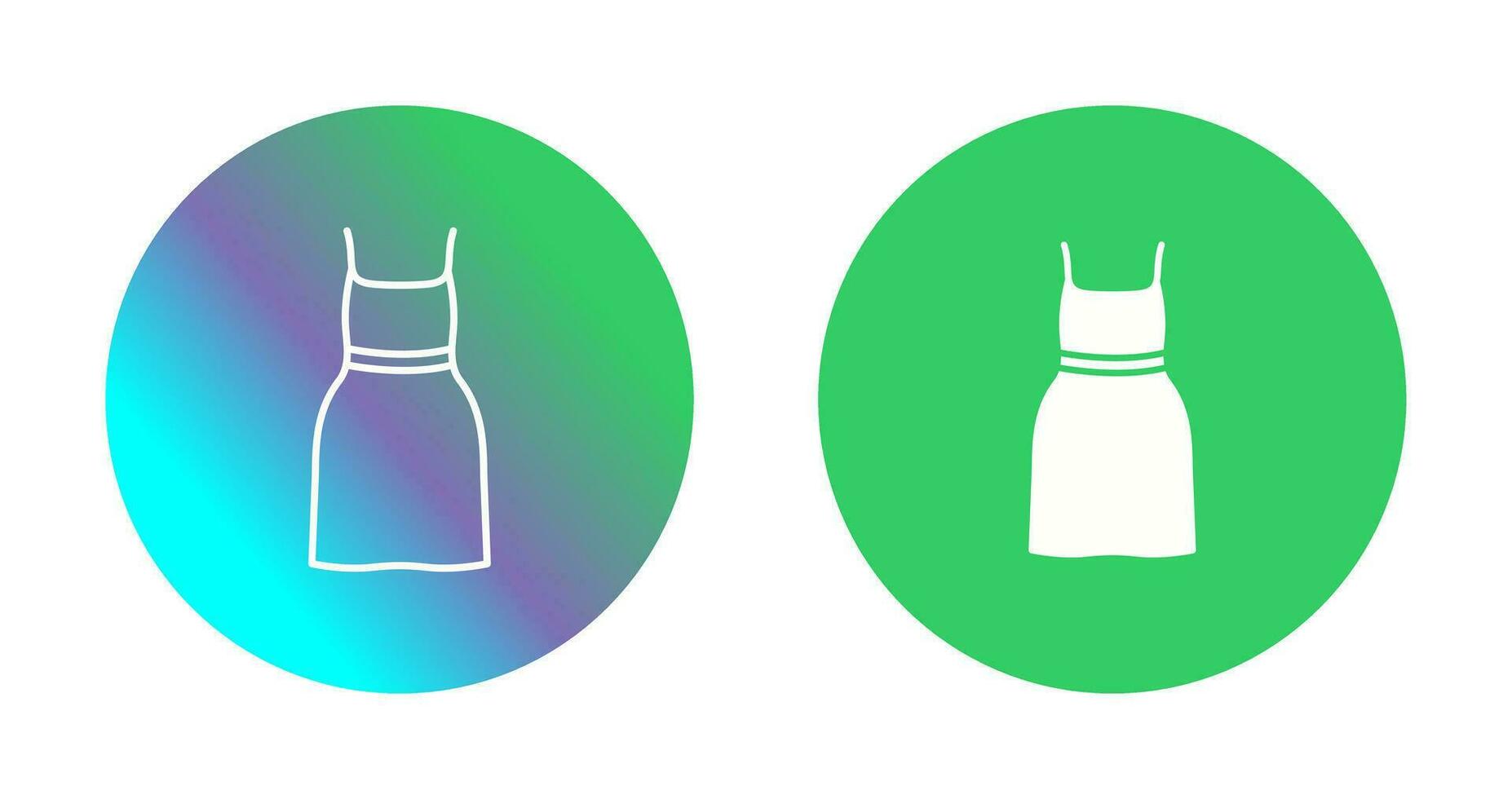 Cocktail Dress Vector Icon