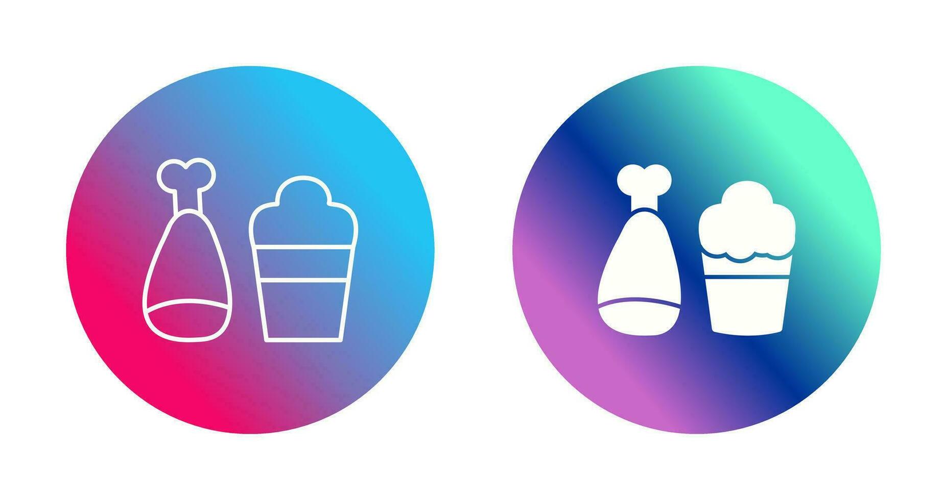 Food and Beer Vector Icon