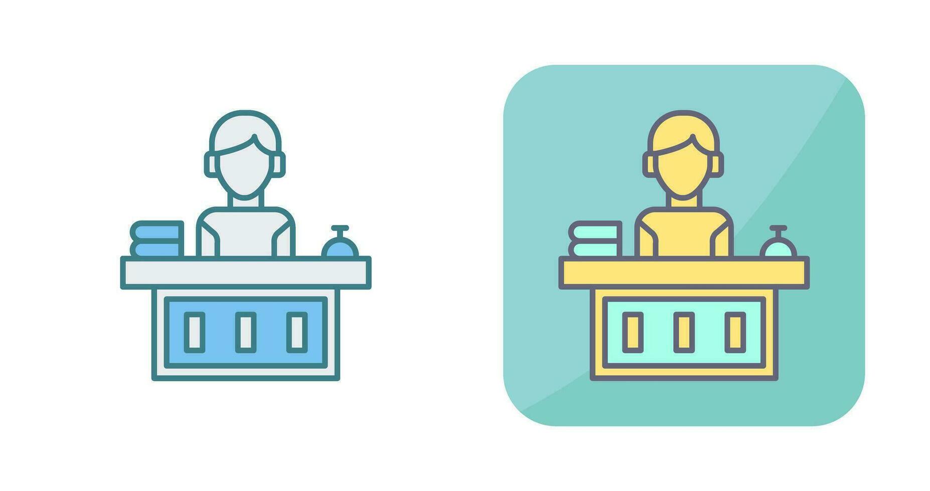 Office Reception Vector Icon