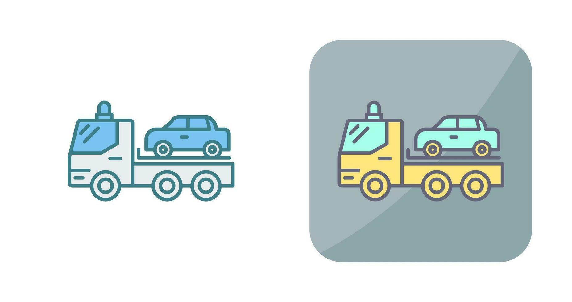 Tow Truck Vector Icon