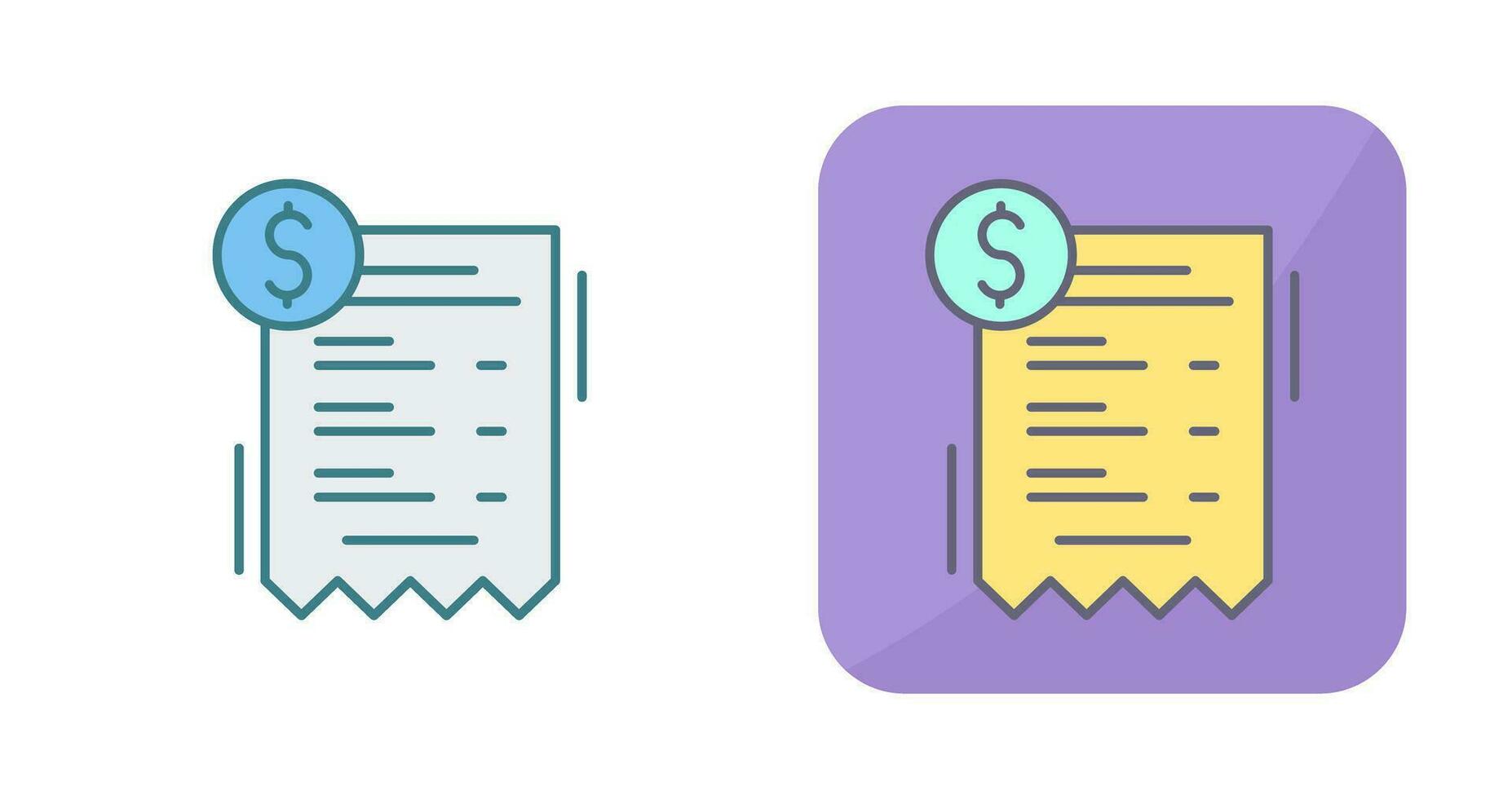 Bill Vector Icon