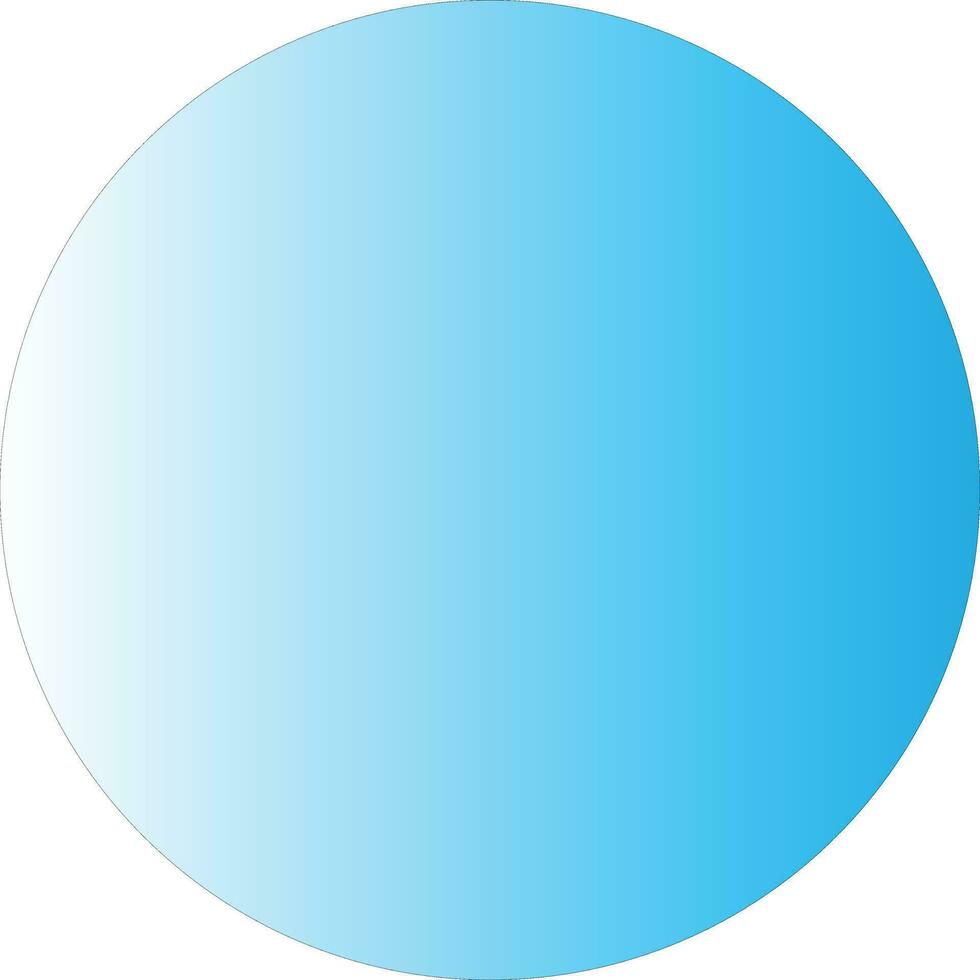 Sky Blue Gradient Circle Vector Graphic Illustration