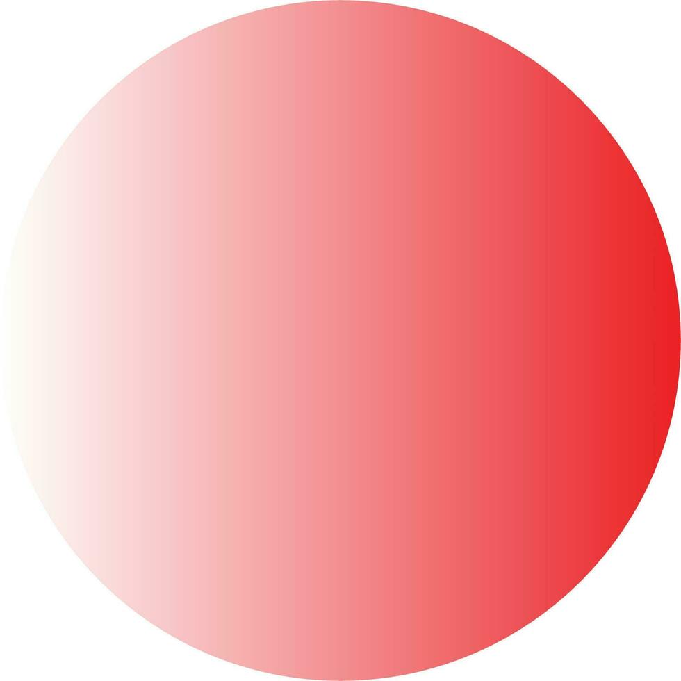 Red and White Gradient Circle Vector Illustration