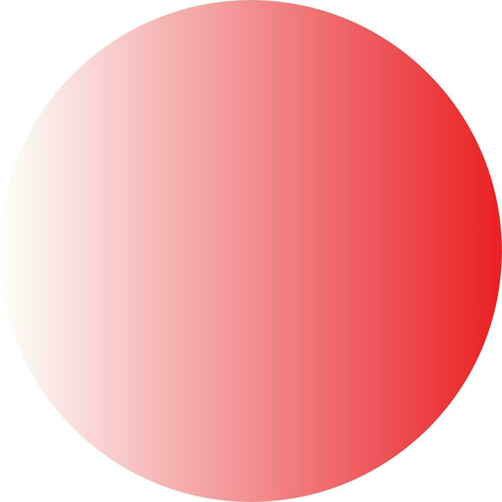 Red and White Gradient Circle Vector Illustration