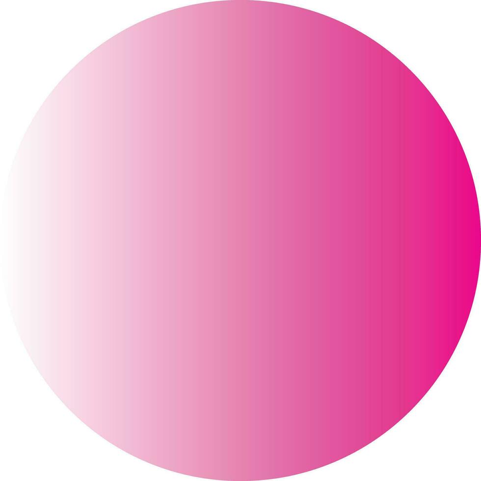 Pink and White Gradient Circle vector