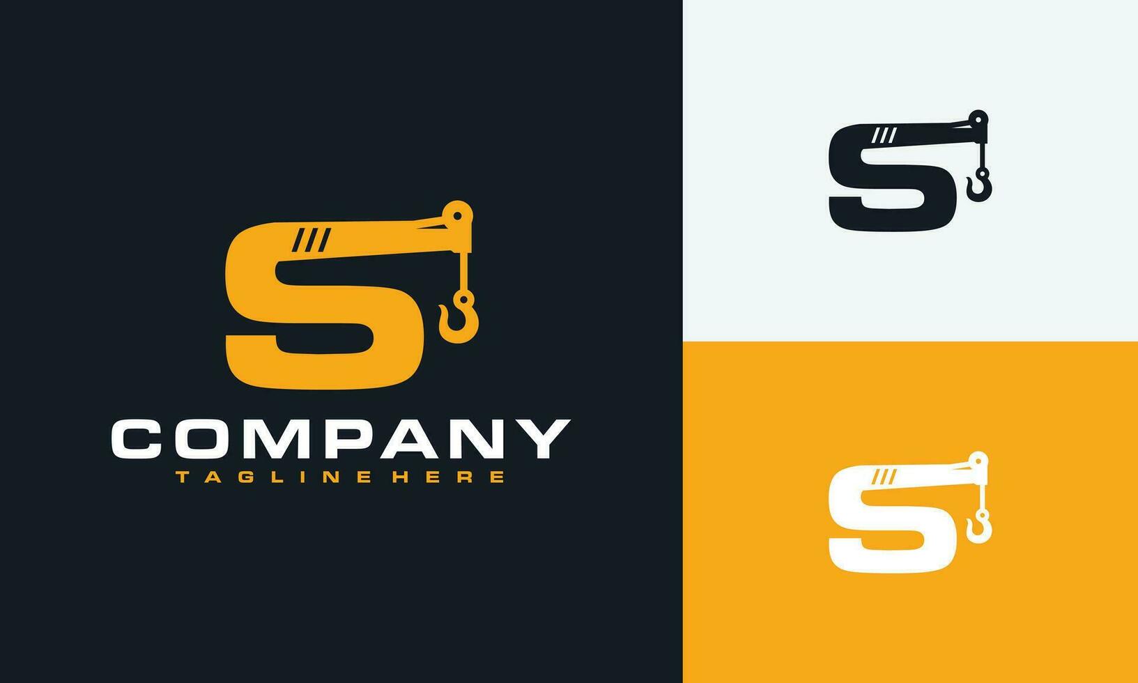 letter S towing logo vector