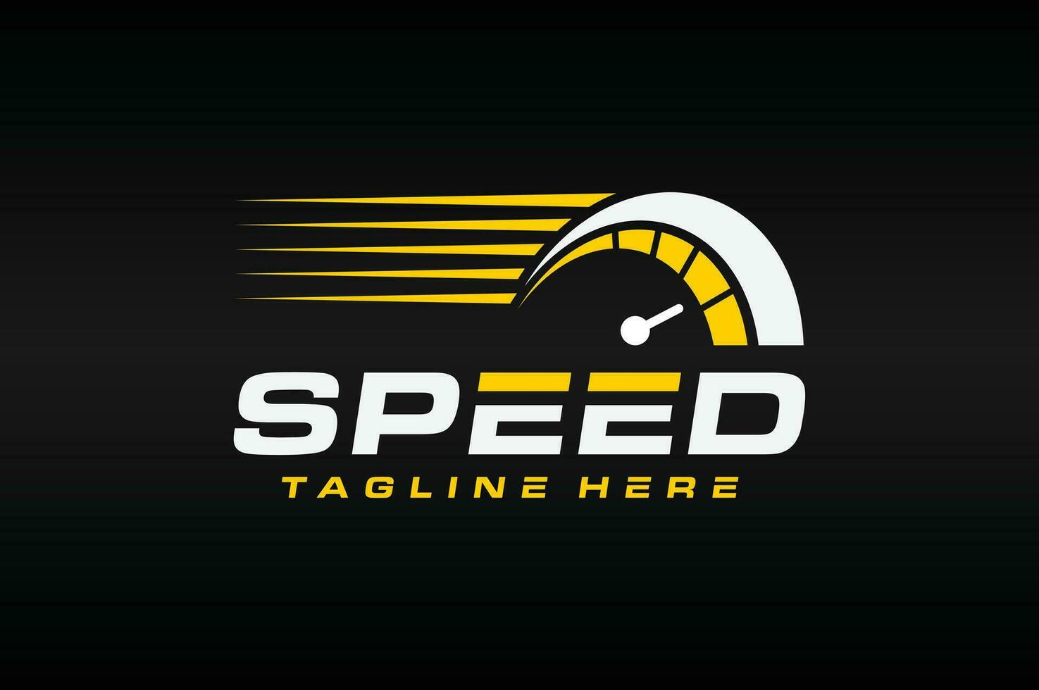 speedometer fast logo vector