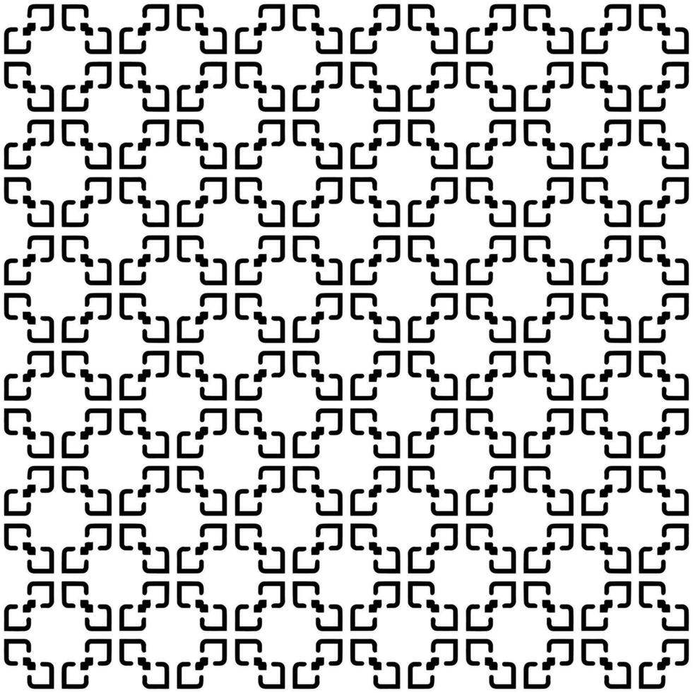 Black and white seamless pattern texture. Greyscale ornamental graphic design. Mosaic ornaments. Pattern template. vector