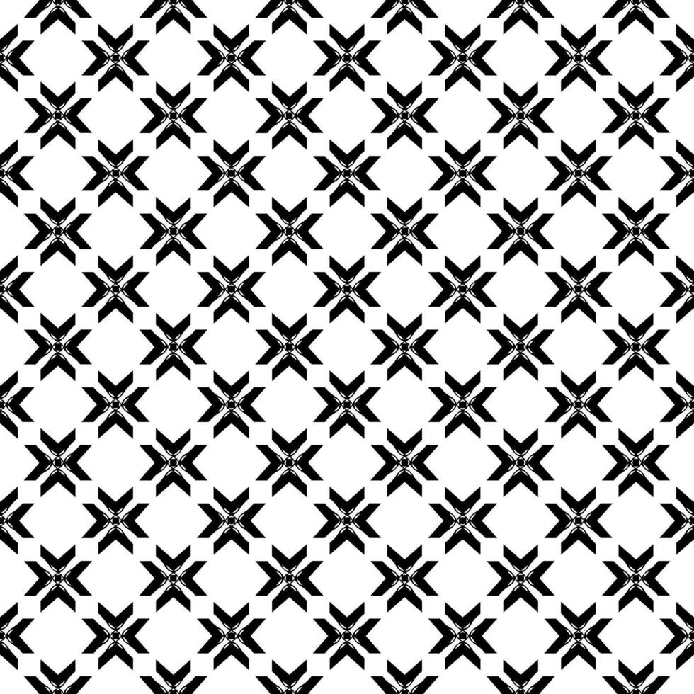 Black and white seamless pattern texture. Greyscale ornamental graphic design. vector