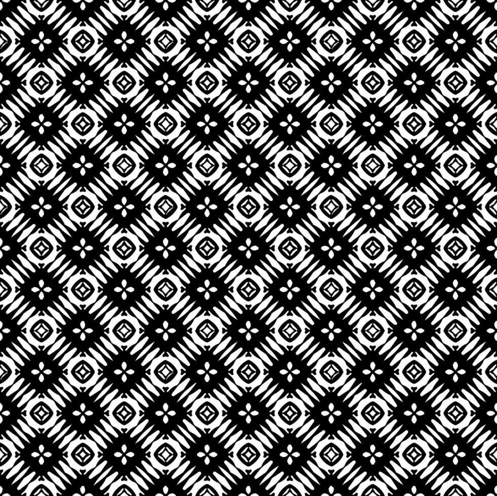 textura de patrón transparente en blanco y negro. diseño gráfico ornamental en escala de grises. adornos de mosaico. plantilla de patrón vector