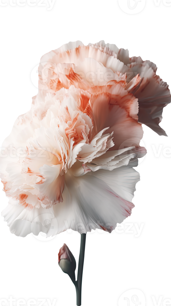 Amazing Image of Beautiful Carnation Flower on Transparent Background