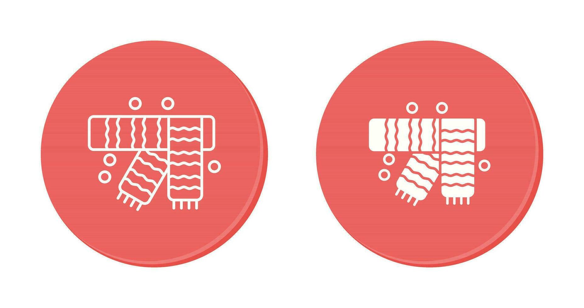 Winter Scarf Vector Icon