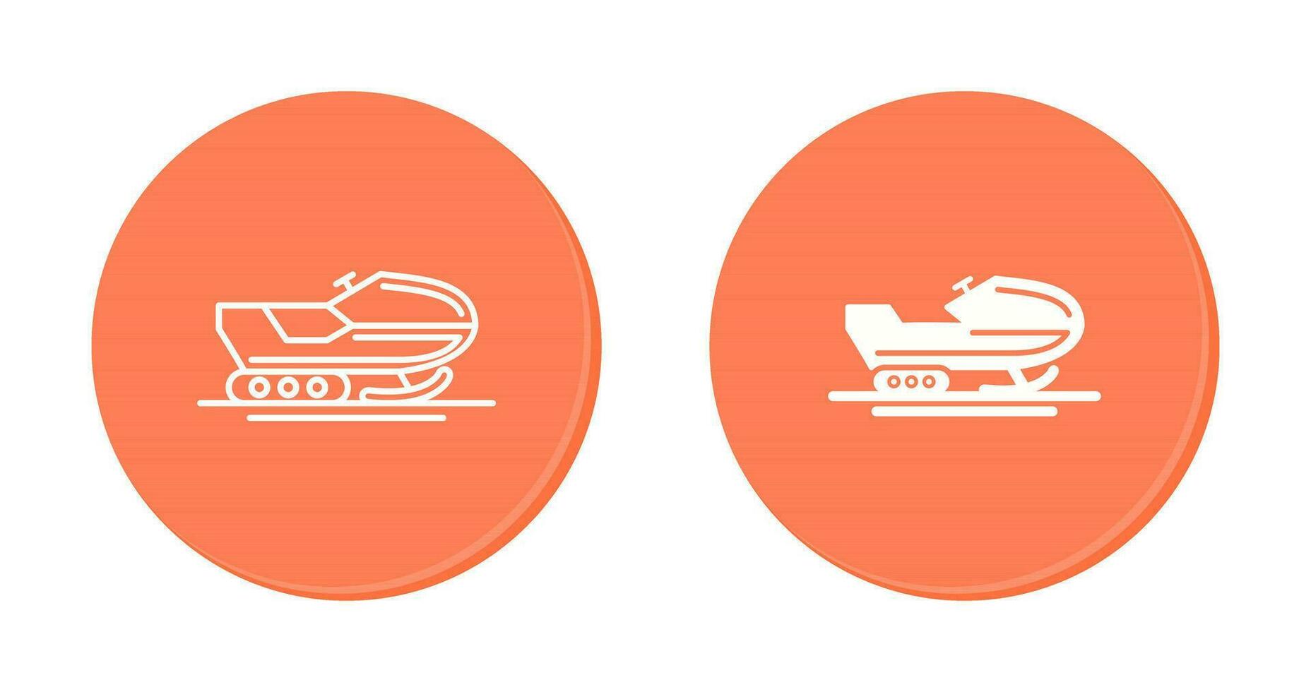 Snowmobile Vector Icon