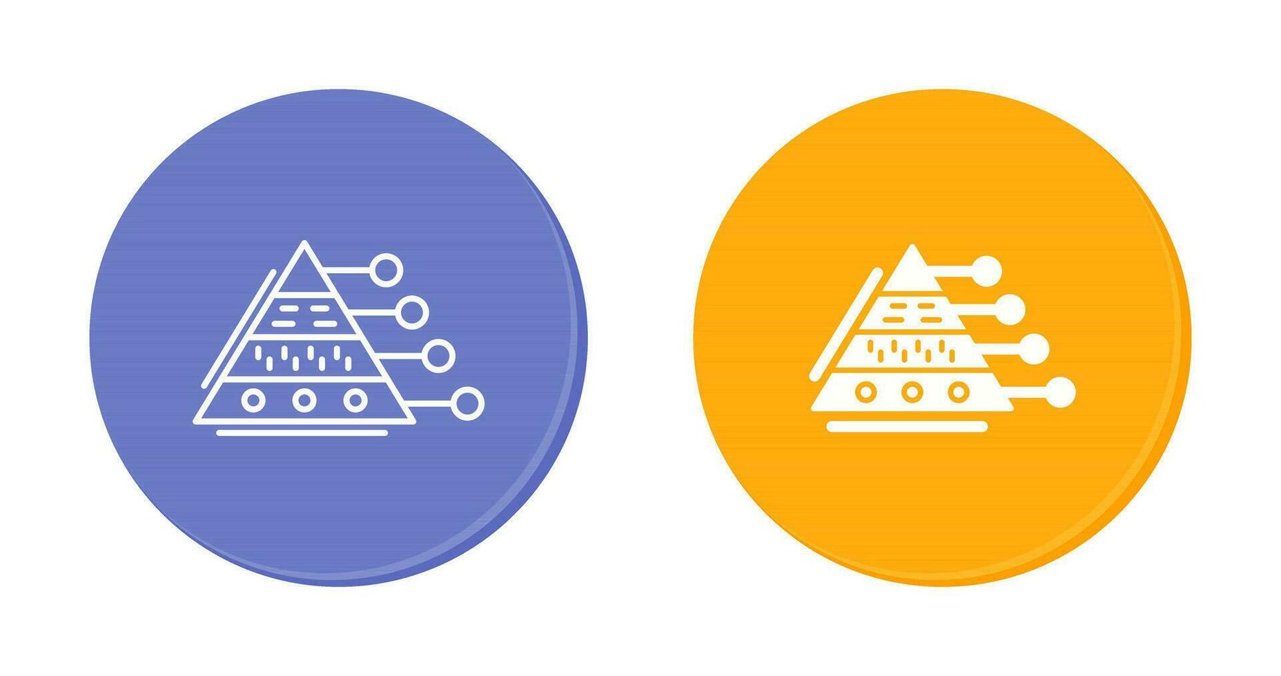 Pyramid Graph Vector Icon