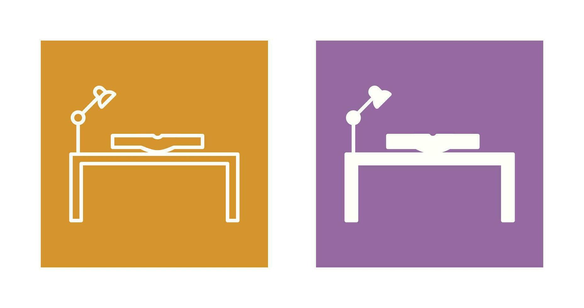 Unique Study Desk Vector Icon