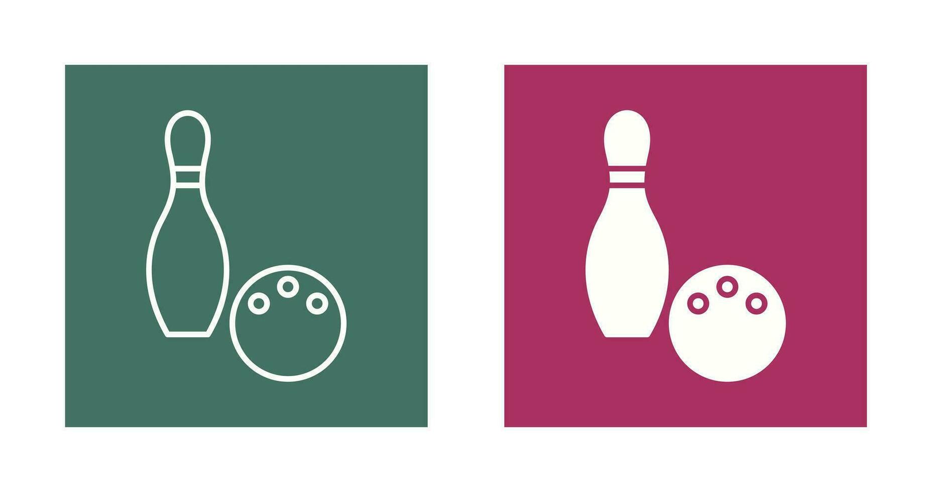 Unique Bowling Vector Icon