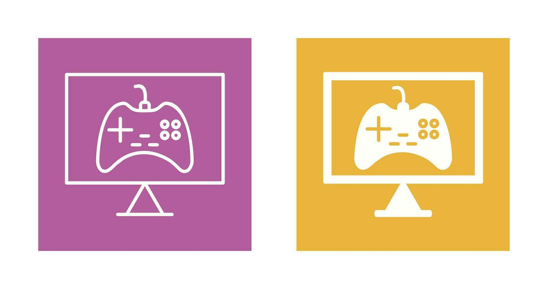 icono de vector de juegos en línea único