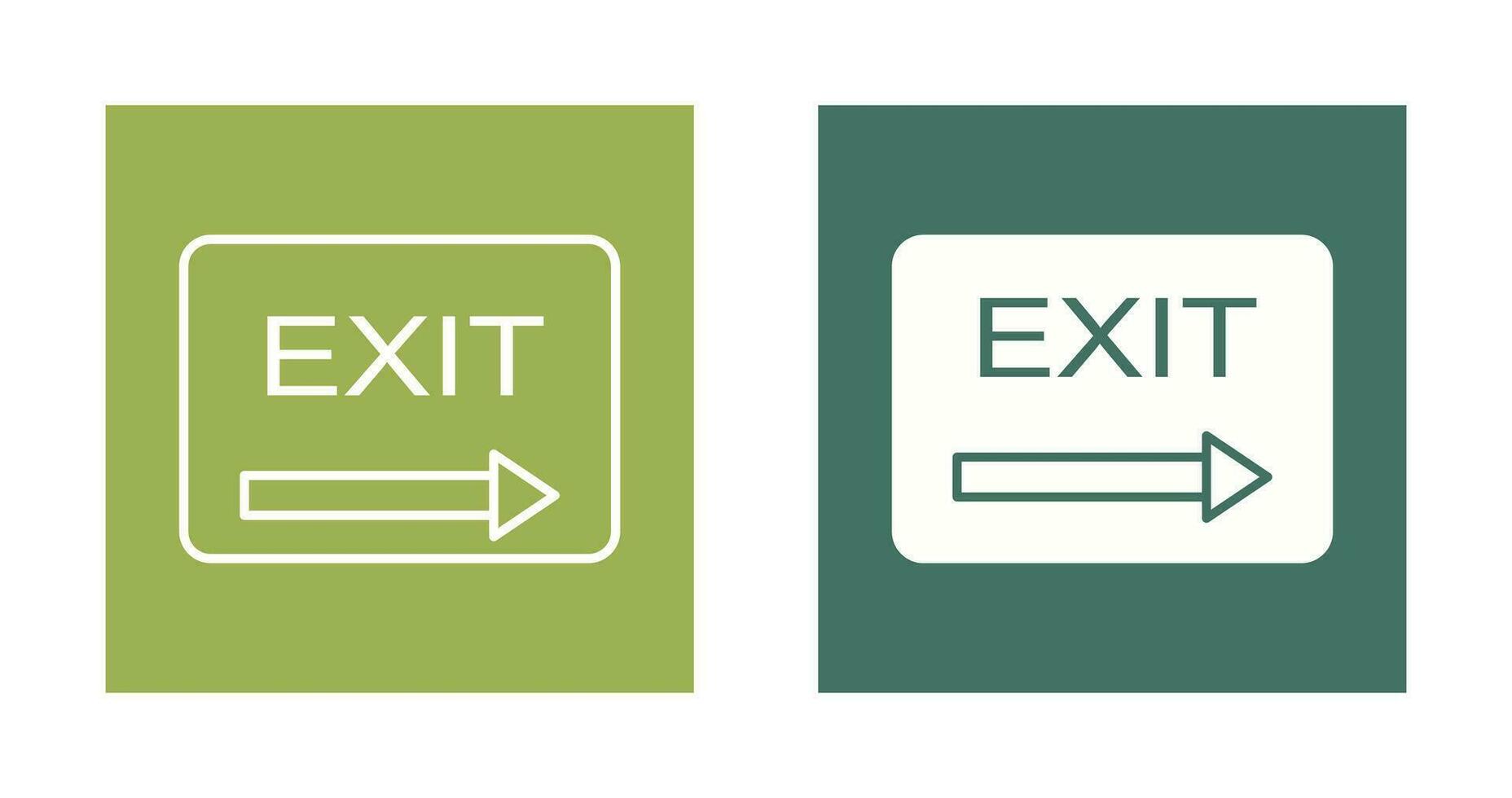 Unique Exit Vector Icon