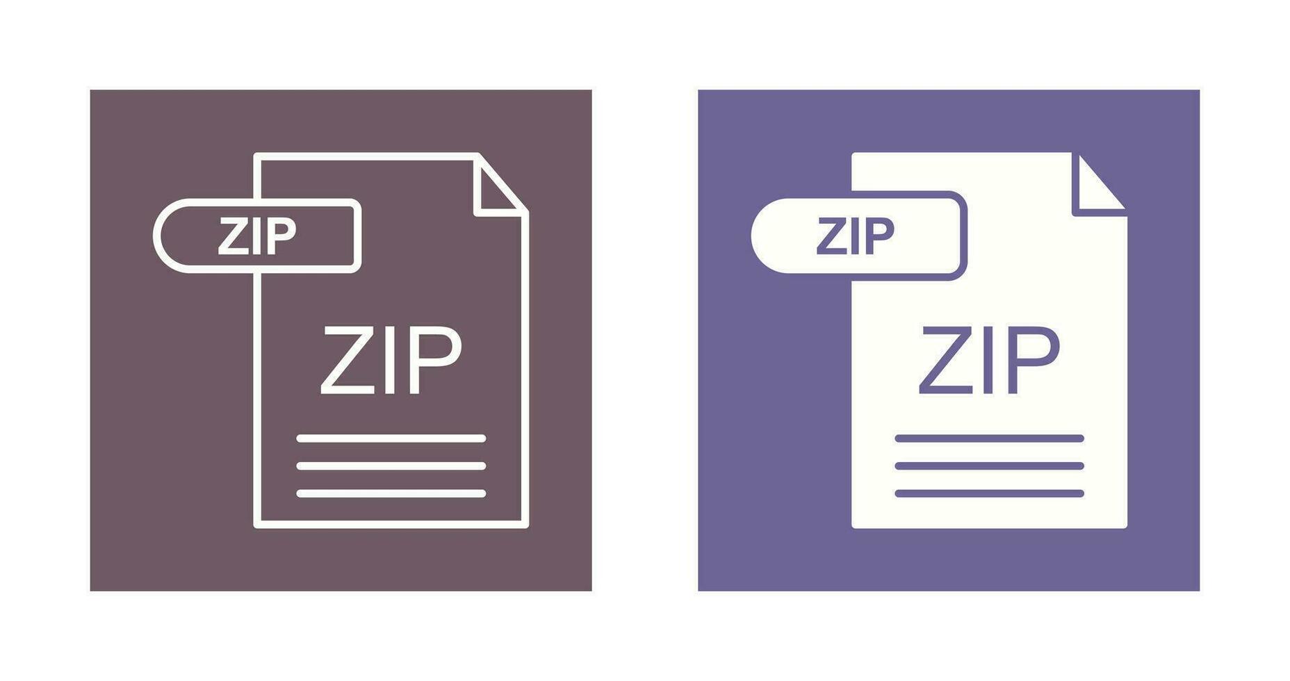 ZIP Vector Icon