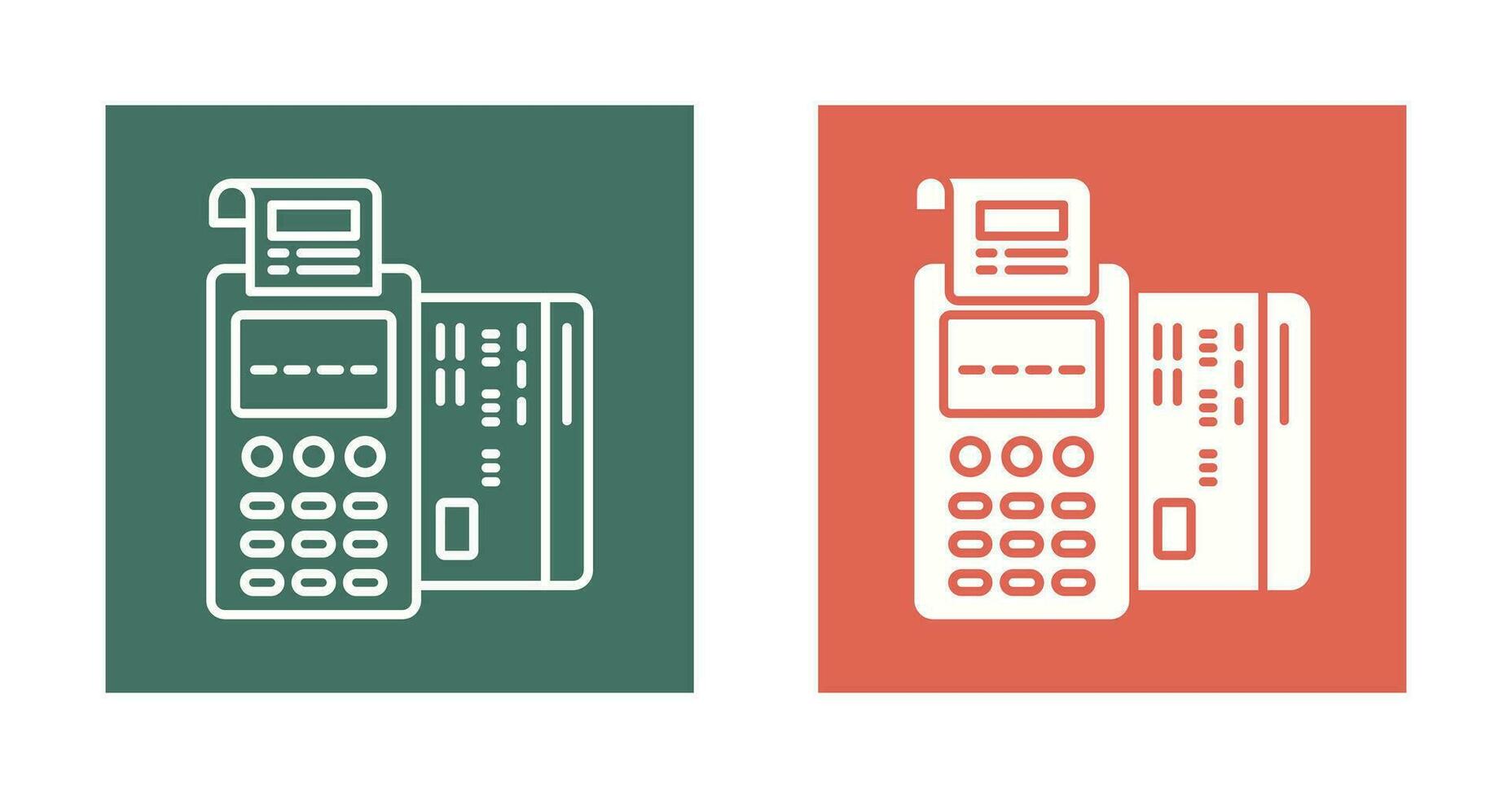 Pos Terminal Vector Icon