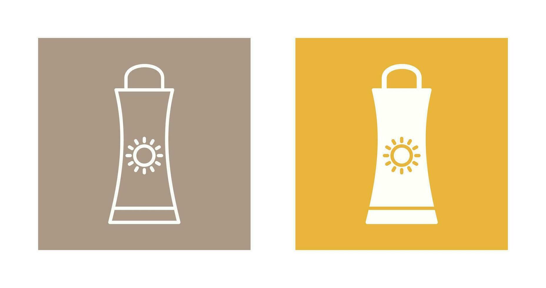 Sunblock Cream Vector Icon