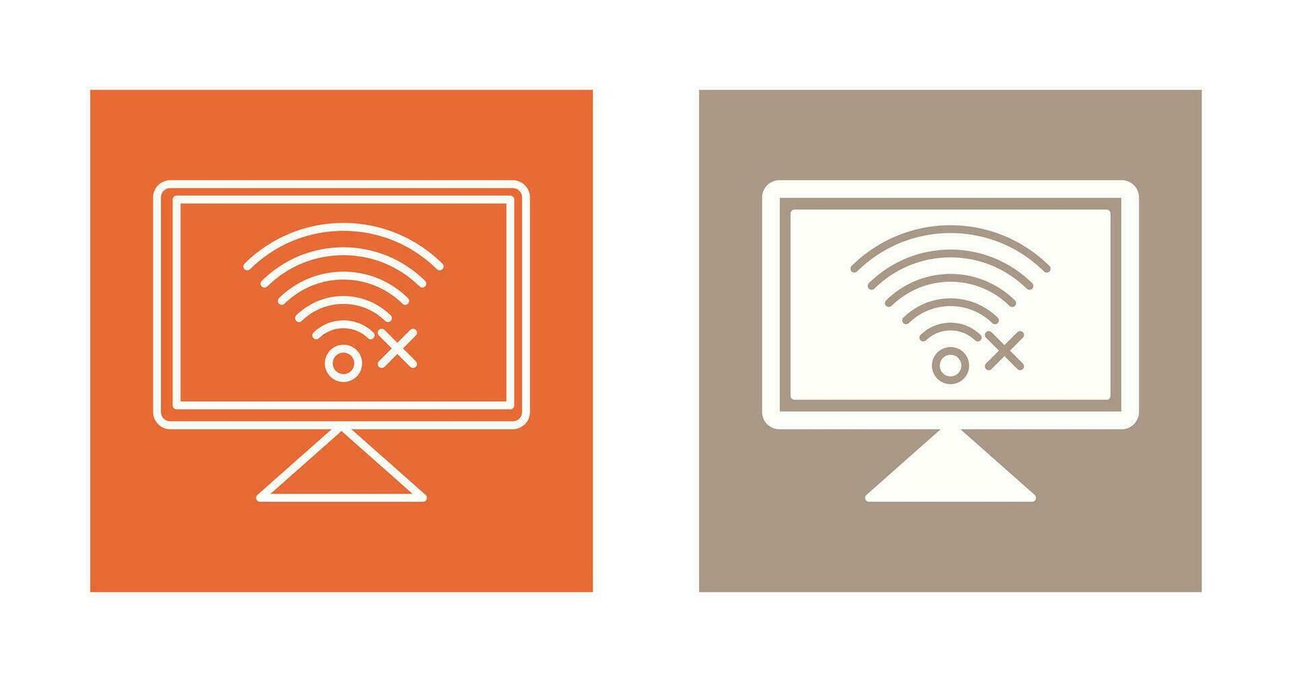 Disconnected Network Vector Icon