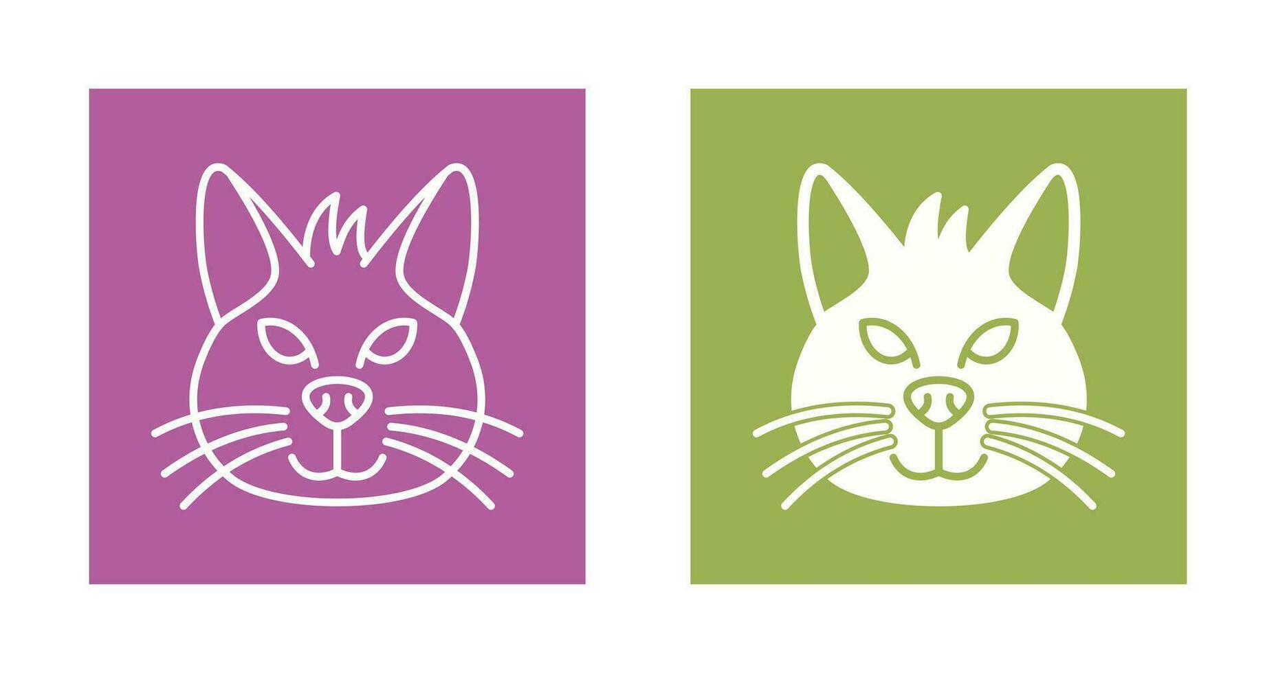 icono de vector de gato