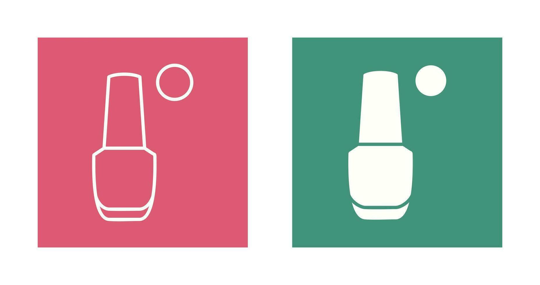 icono de vector de esmalte de uñas