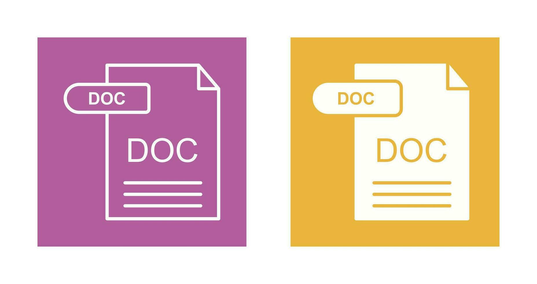 DOC Vector Icon