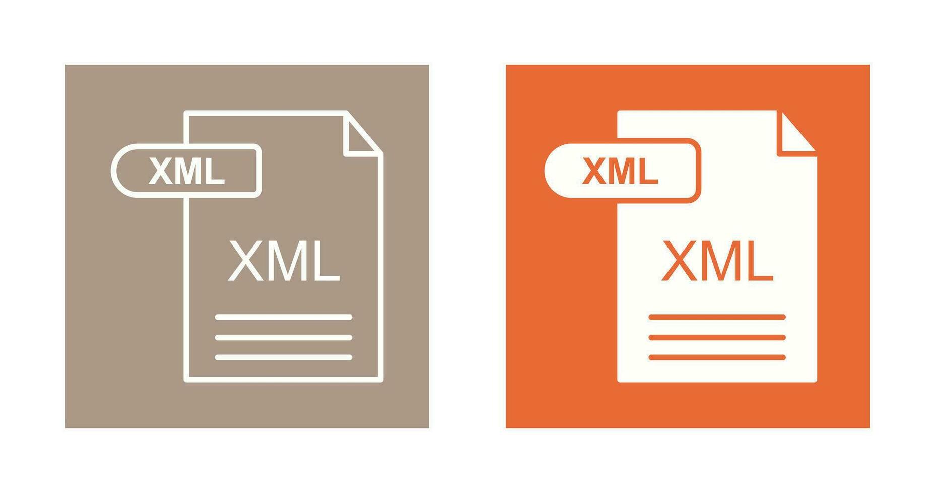 XML Vector Icon