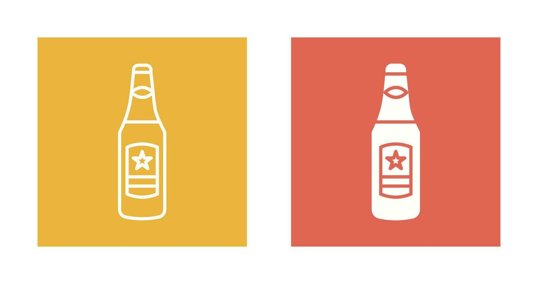 Beer Bottle Vector Icon