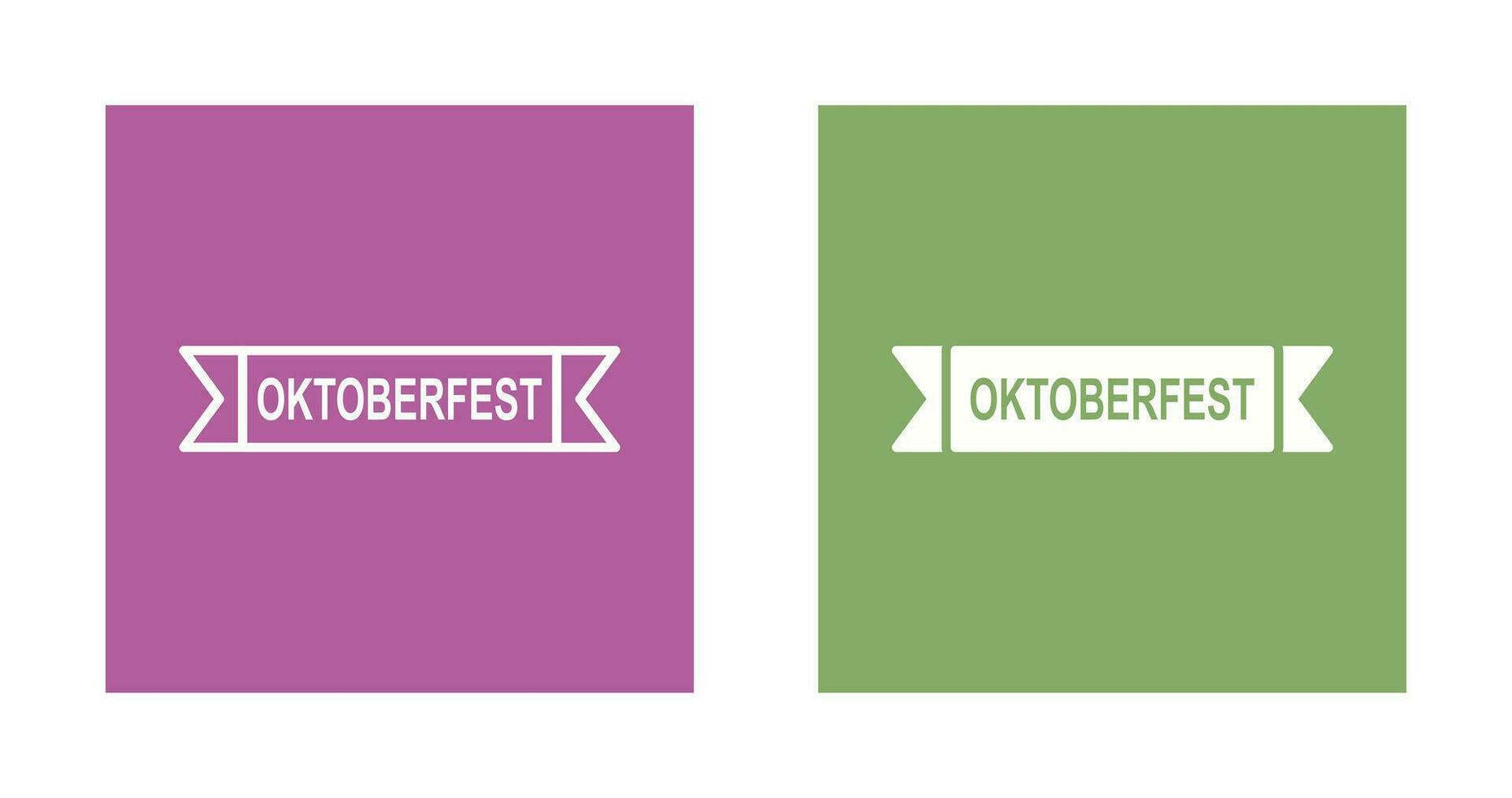 Oktoberfest Banner Vector Icon