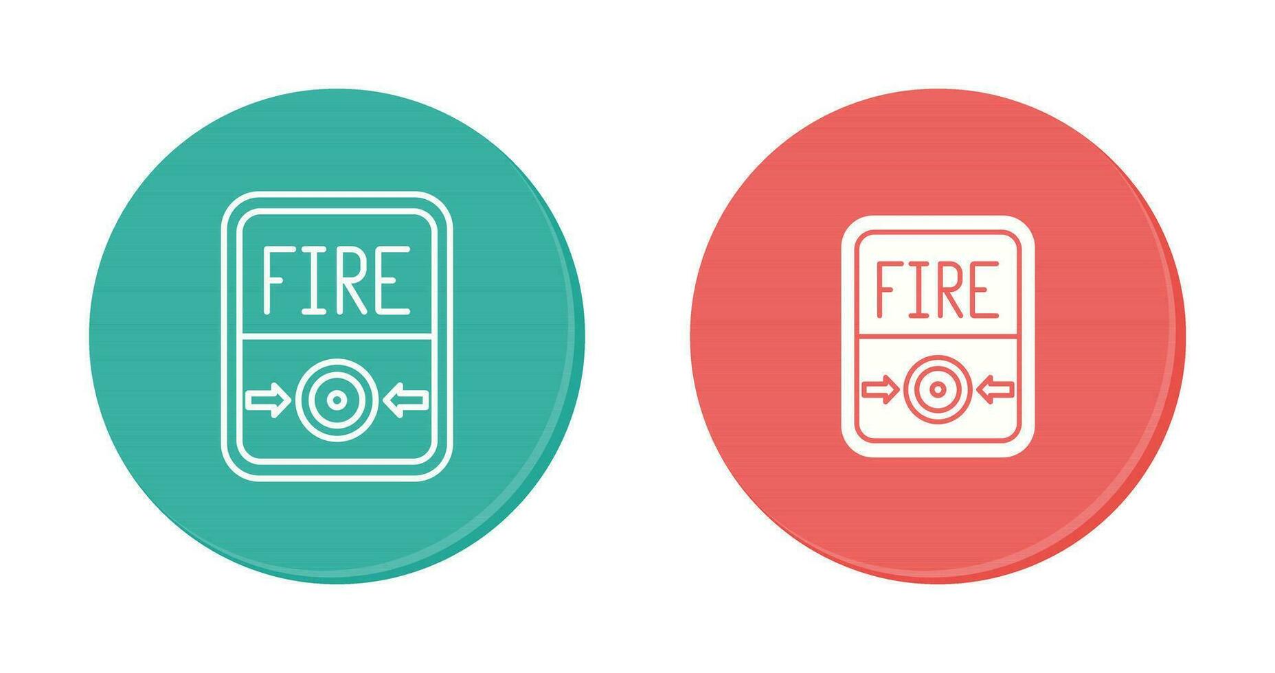 Fire Button Vector Icon