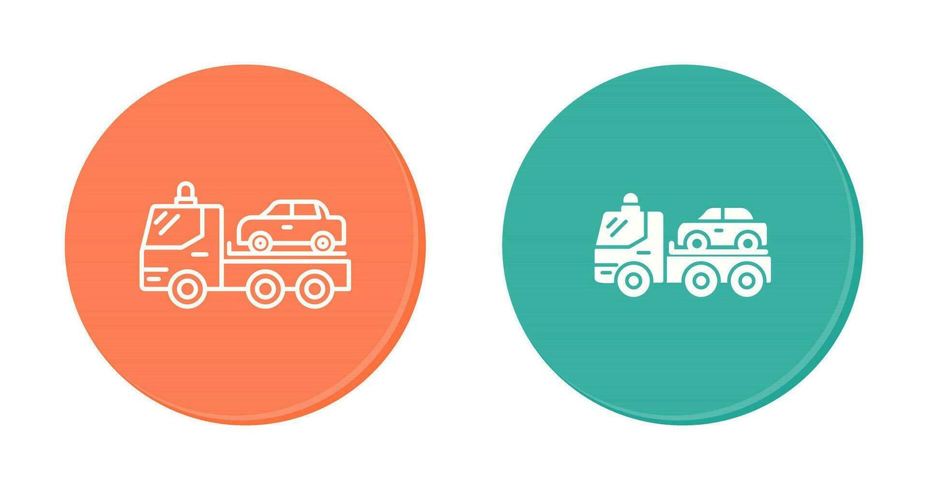 Tow Truck Vector Icon
